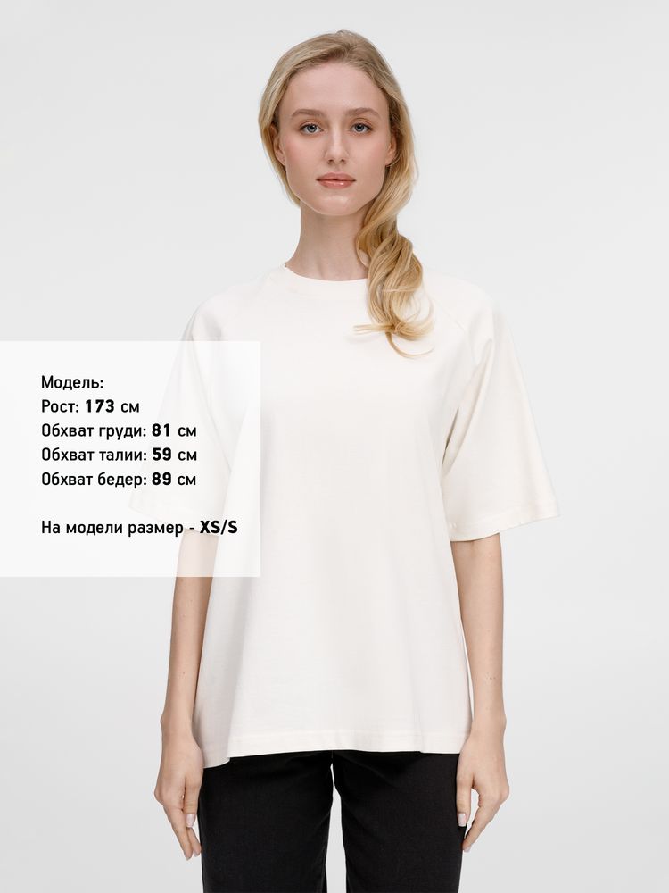 Футболка оверсайз унисекс Avenu, молочно-белая — изображение 10