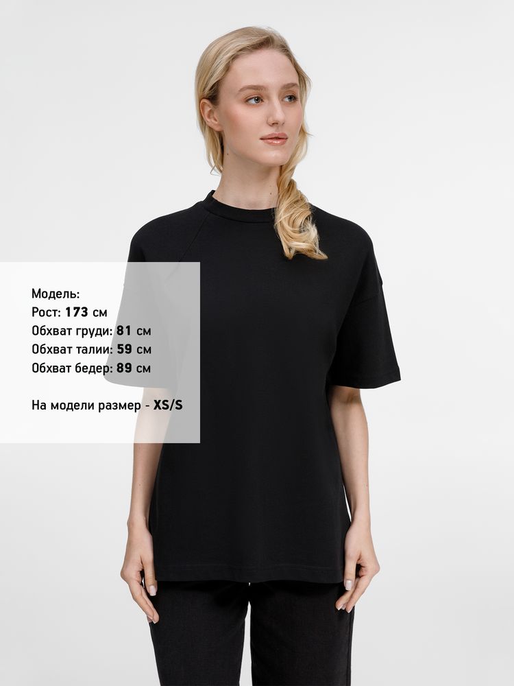 Футболка оверсайз унисекс Sinkopa, черная — изображение 13