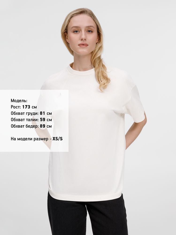 Футболка оверсайз унисекс Sinkopa, молочно-белая — изображение 13