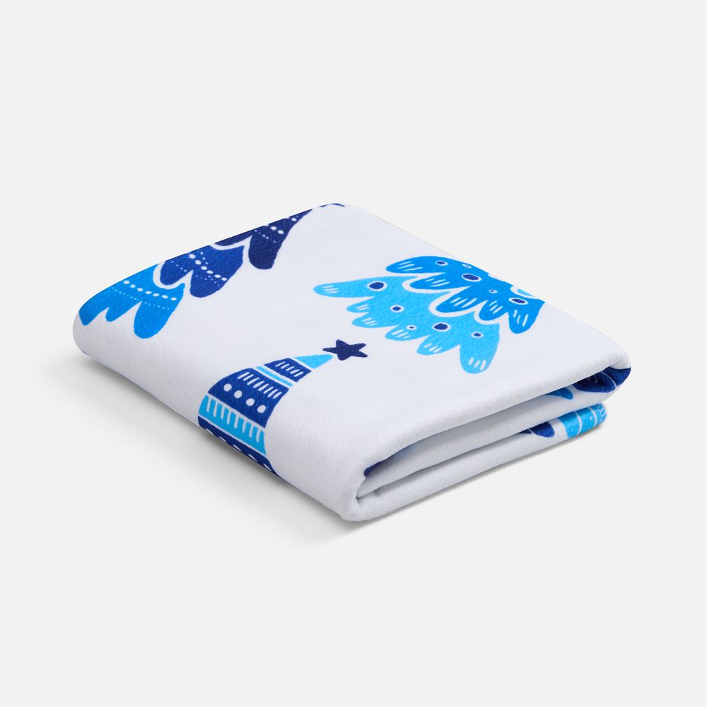 Флисовый плед Imaginario, синий — изображение 4