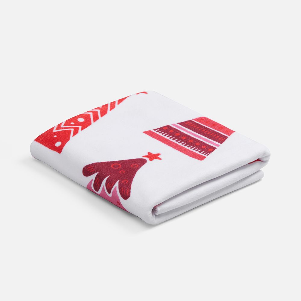 Флисовый плед Imaginario, красный — изображение 4