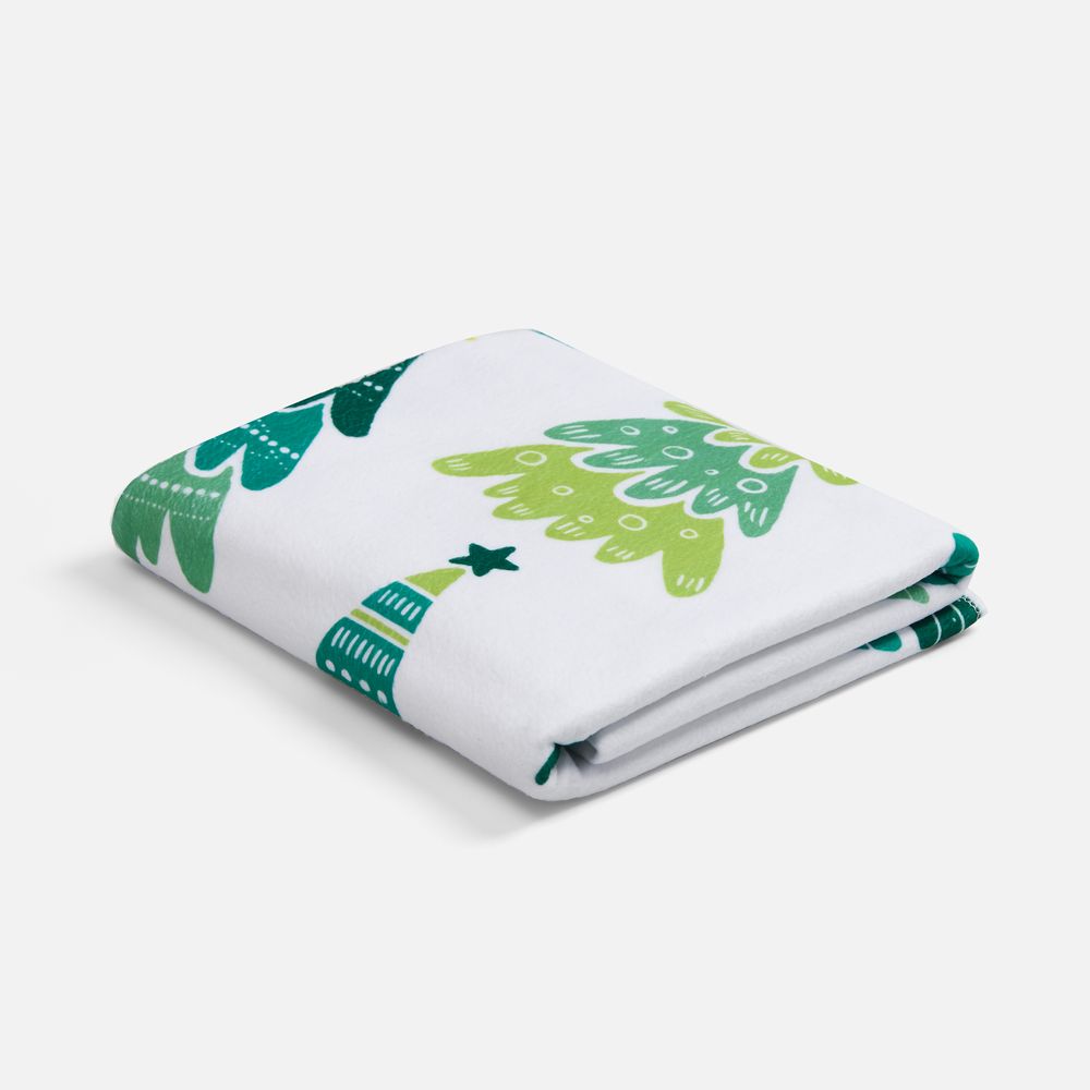 Флисовый плед Imaginario, зеленый — изображение 4