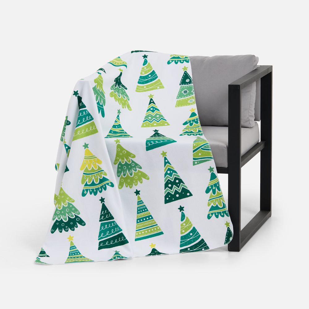 Флисовый плед Imaginario, зеленый — изображение 5