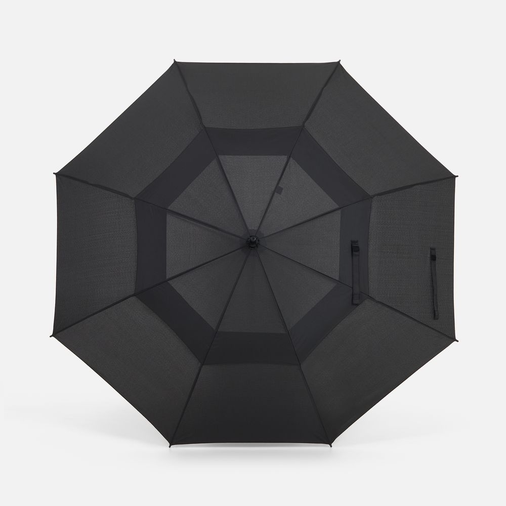 Зонт-трость Dome Double, черный — изображение 3