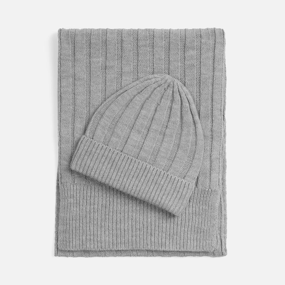 Шарф Bellish, светло-серый меланж — изображение 5