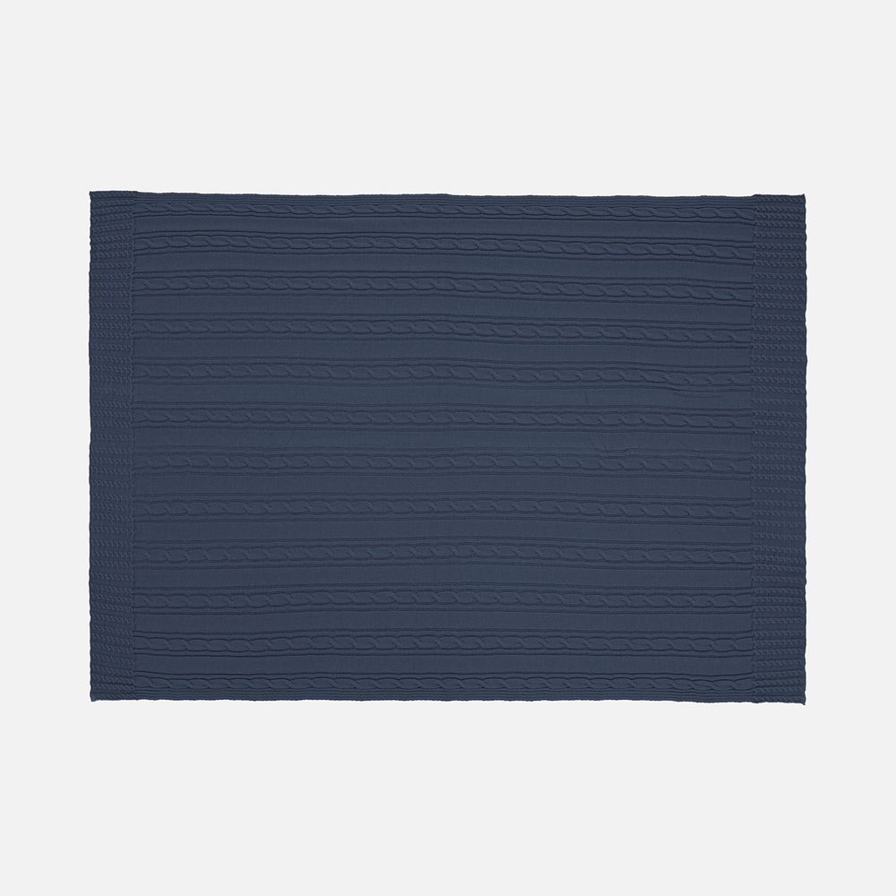 Плед Remitti, серо-синий (сланец) — изображение 5