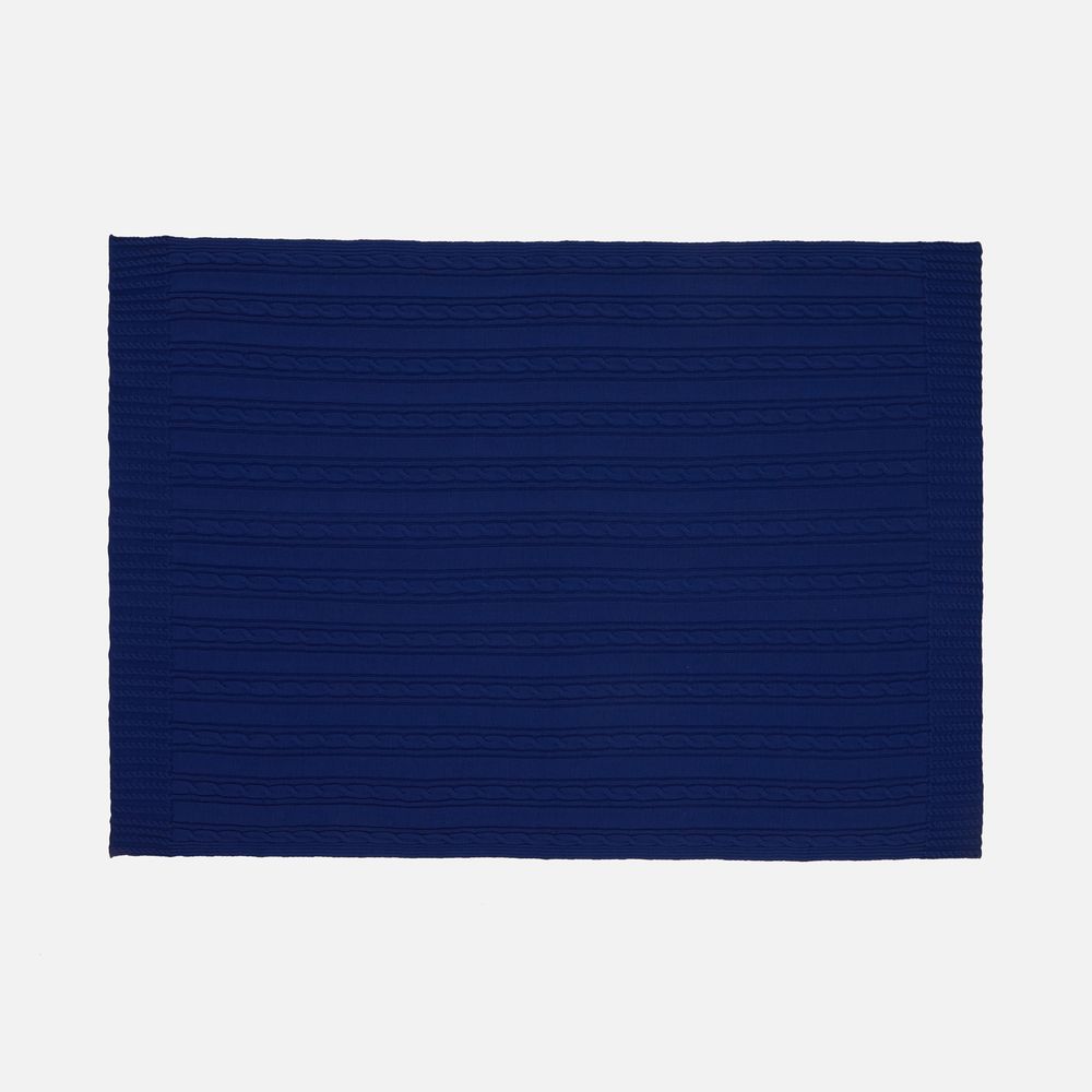 Плед Remitti, темно-синий (кобальт) — изображение 5