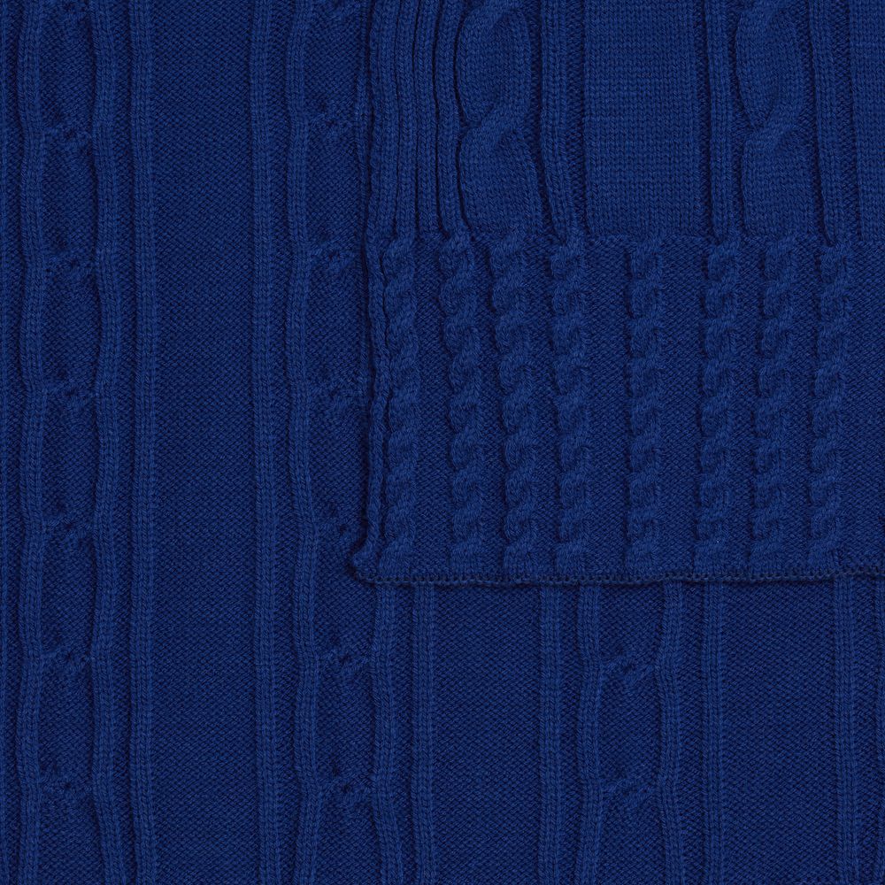 Плед Remitti, темно-синий (кобальт) — изображение 4