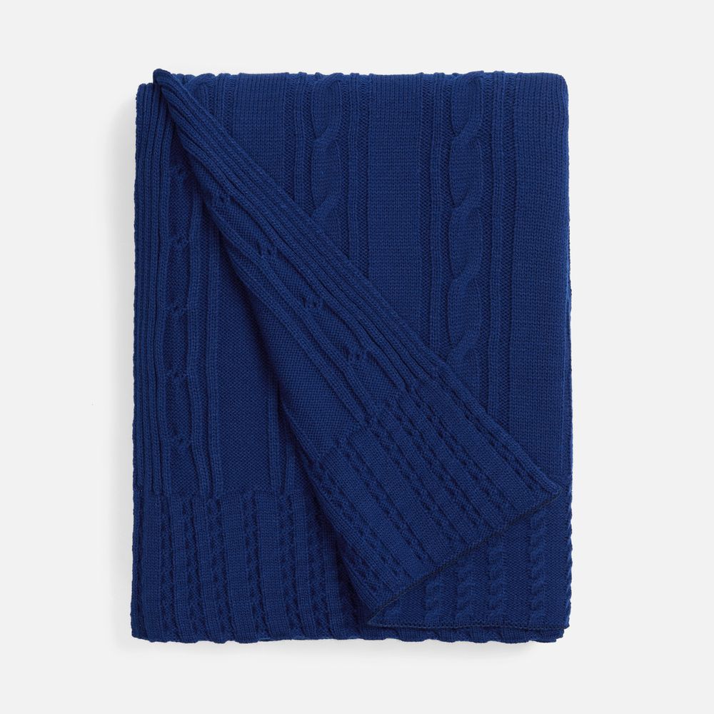 Плед Remitti, темно-синий (кобальт)