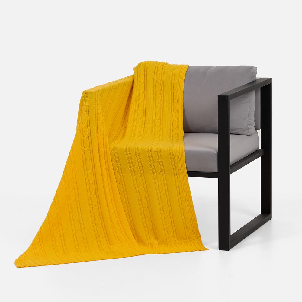 Плед Remitti, желтый — изображение 3