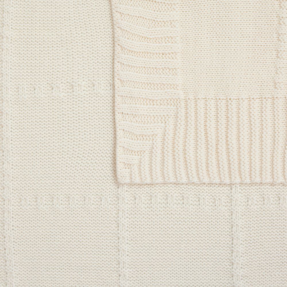 Плед Quadrisma, белый (молочный) — изображение 4