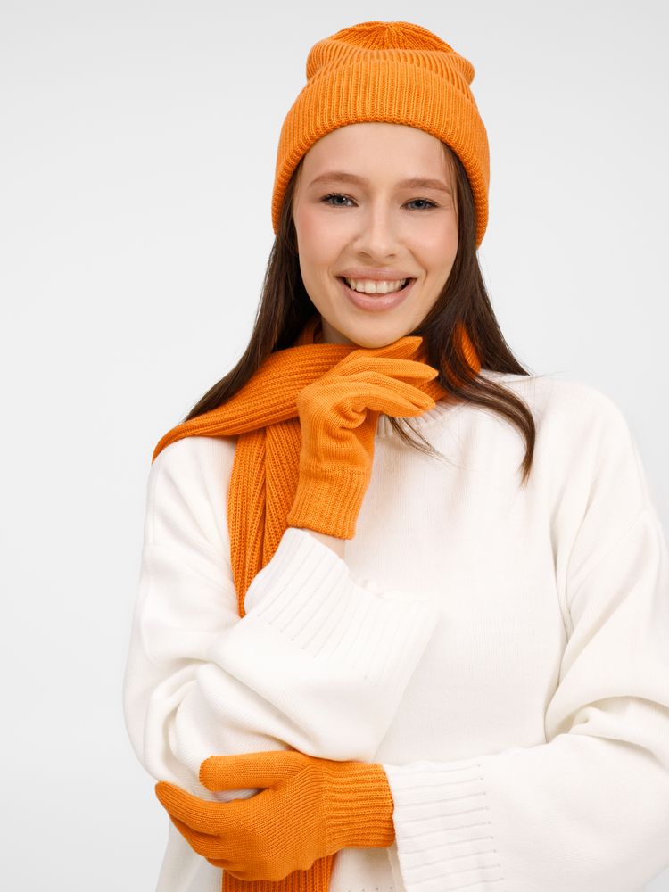 Перчатки Nobilis Mono, оранжевые (абрикос) — изображение 5