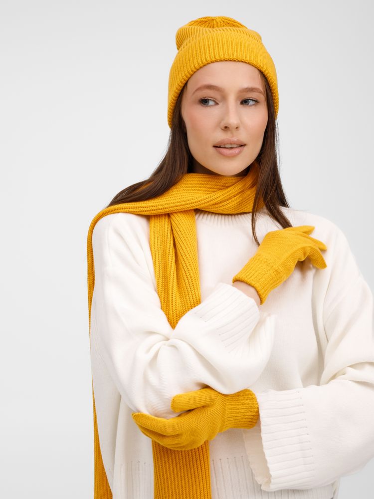 Перчатки Nobilis Mono, желтые (медовые) — изображение 5