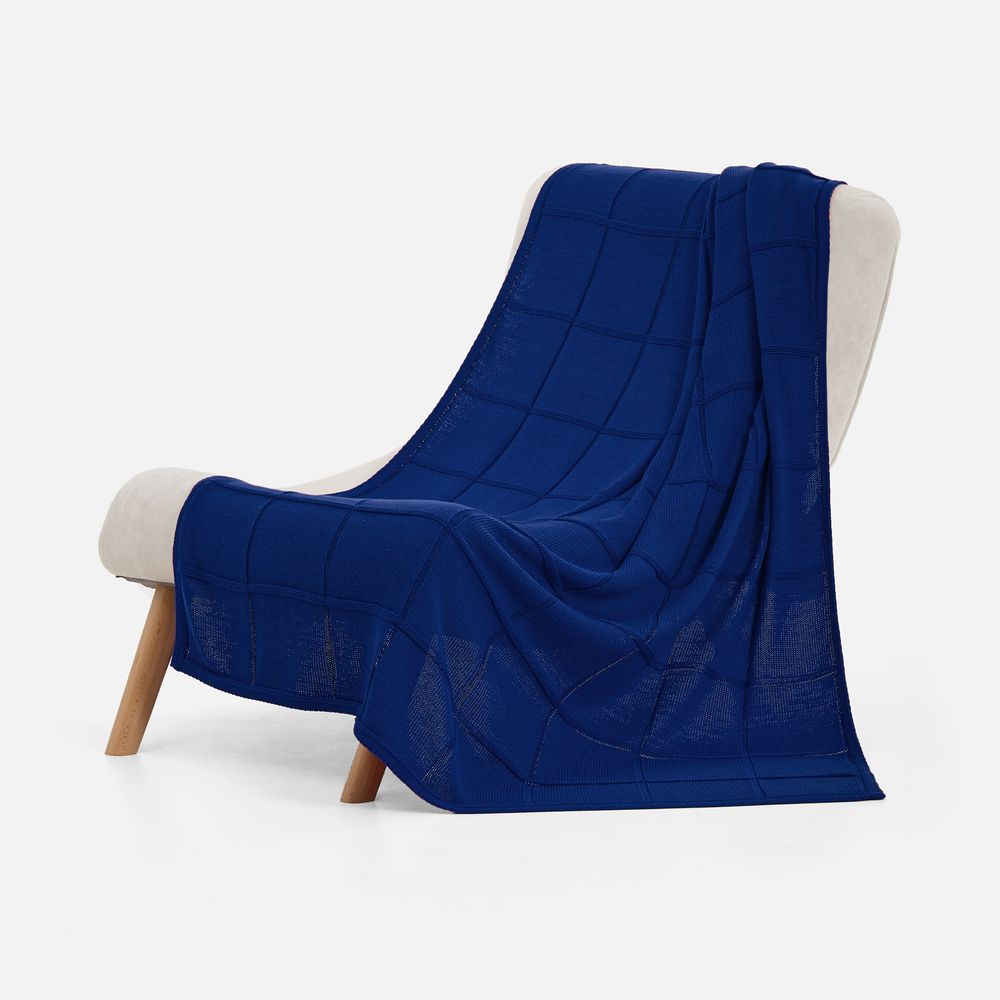 Плед Chainfield, темно-синий (кобальт) — изображение 3