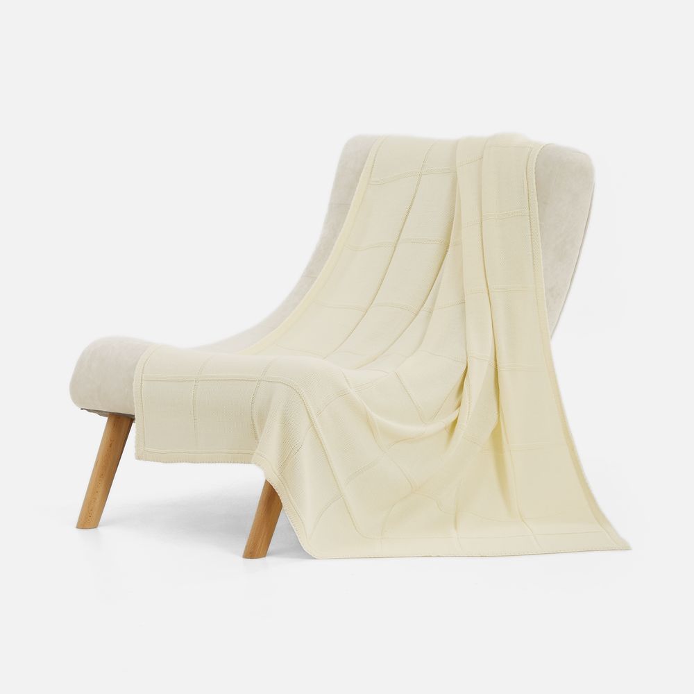 Плед Chainfield, белый (молочный) — изображение 3