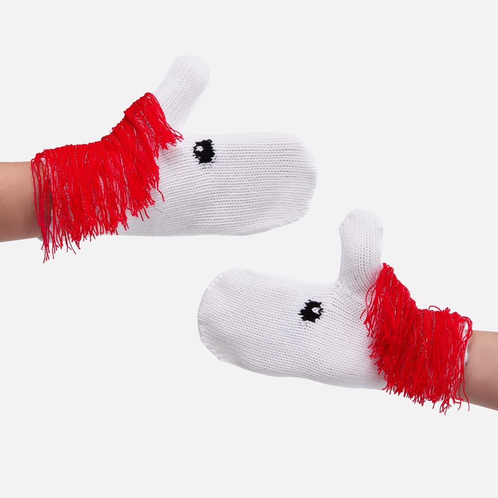 Варежки «Игогошки», с красной гривой — изображение 5