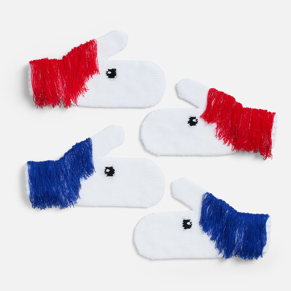 Варежки «Игогошки», с красной гривой — изображение 6