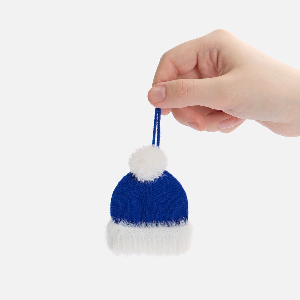 Подвеска на елку «Вьюжка», шапочка, синяя — изображение 3