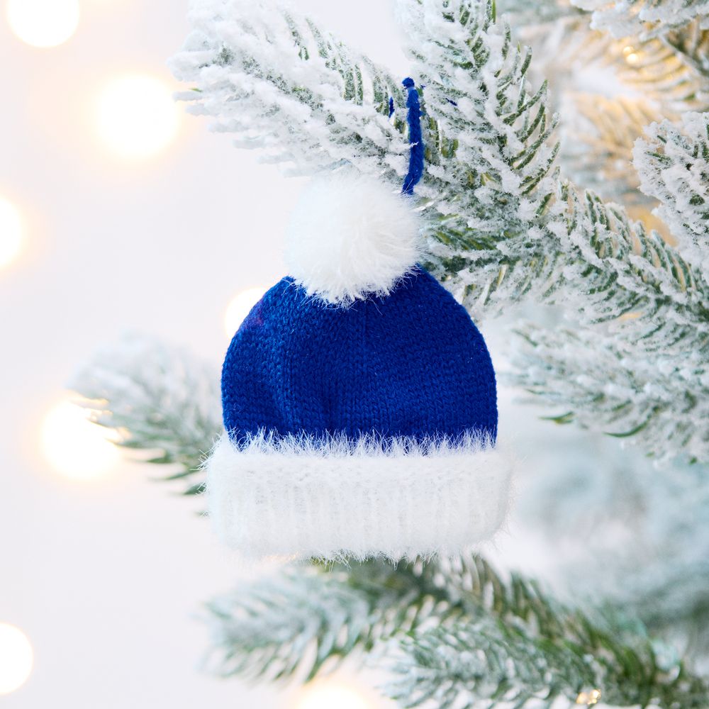 Подвеска на елку «Вьюжка», шапочка, синяя — изображение 4