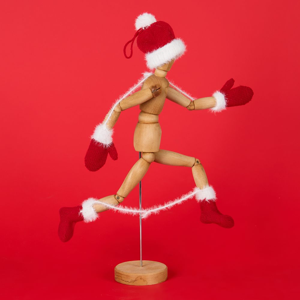 Подвеска на елку «Вьюжка», носочки, красная — изображение 6