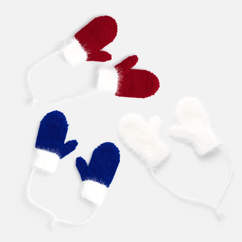 Подвеска на елку «Вьюжка», варежки, белая — изображение 6