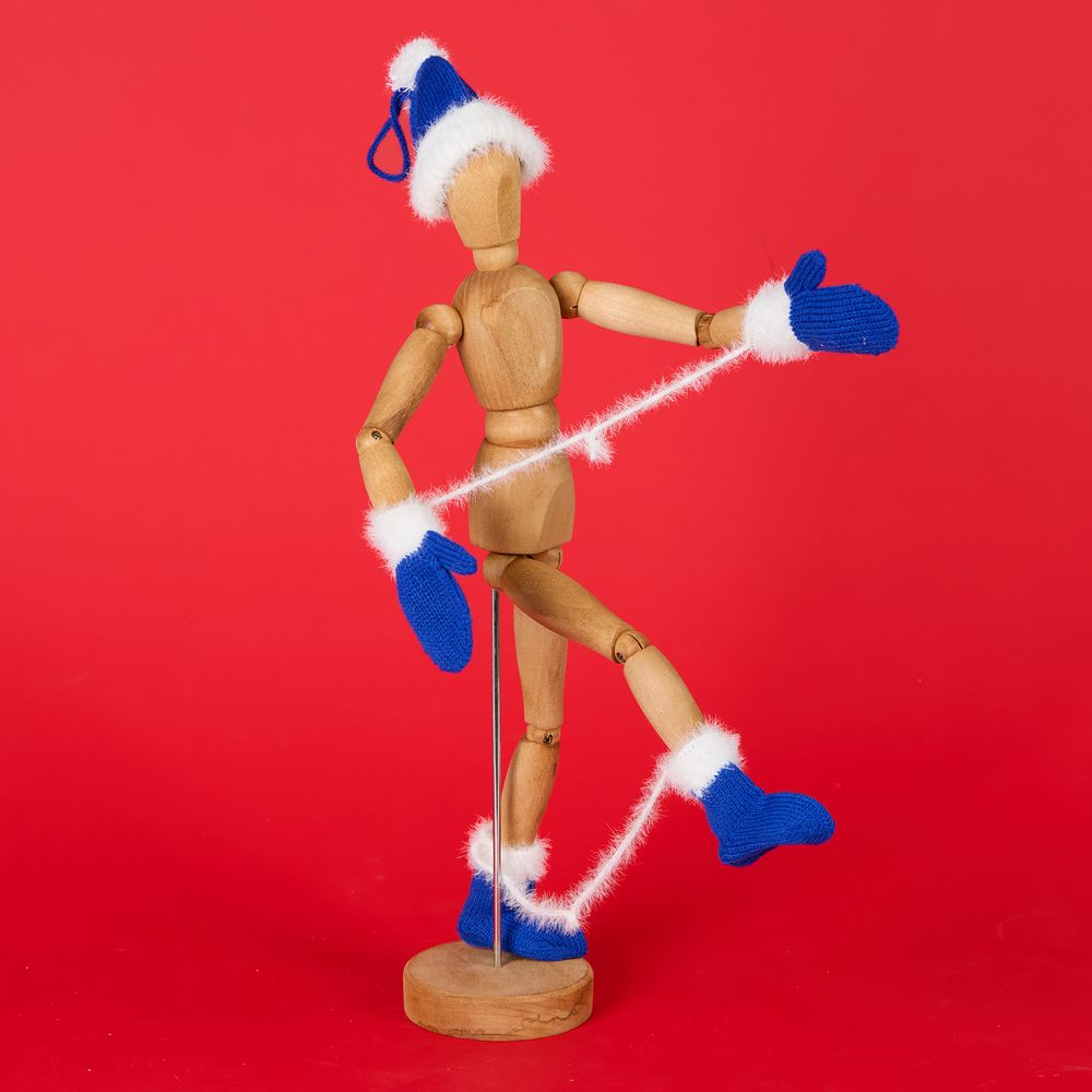 Подвеска на елку «Вьюжка», шапочка, синяя — изображение 6