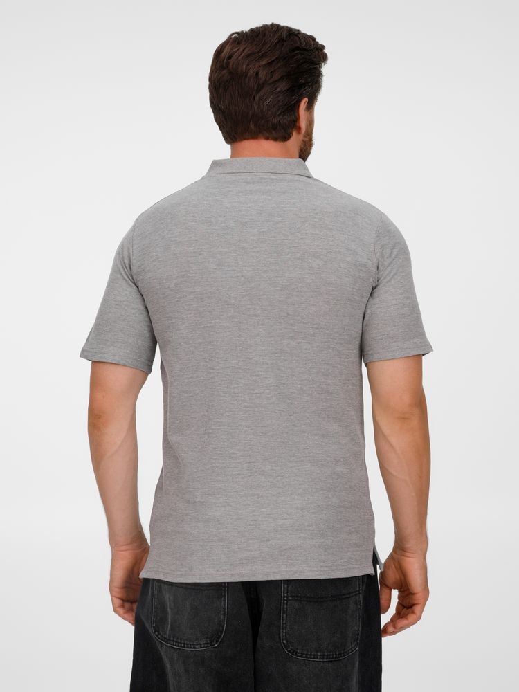 Рубашка поло унисекс Tervise, серый меланж — изображение 8