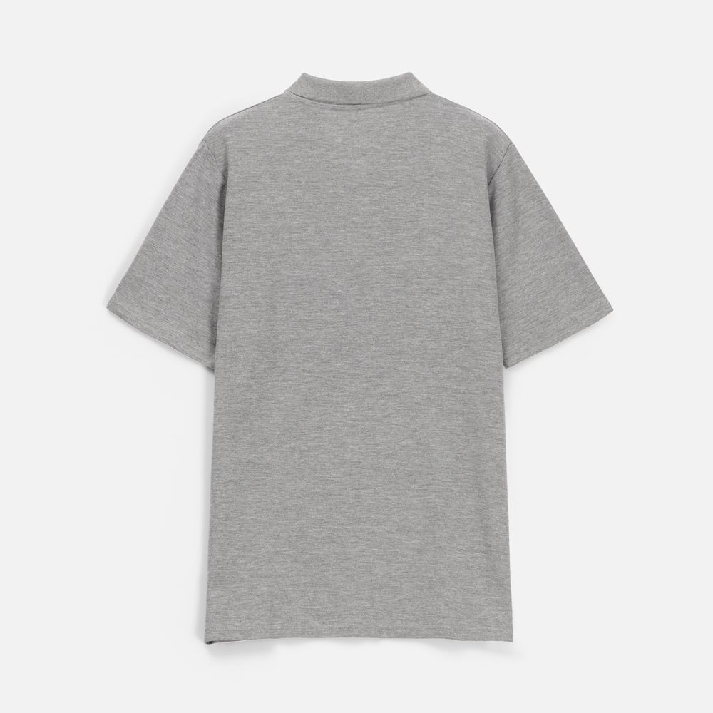 Рубашка поло унисекс Tervise, серый меланж — изображение 4