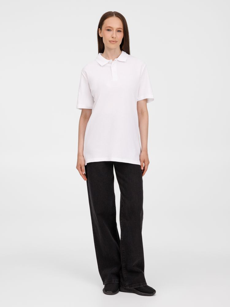 Рубашка поло унисекс Tervise, белая — изображение 15