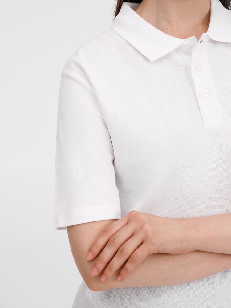 Рубашка поло унисекс Tervise, белая — изображение 14