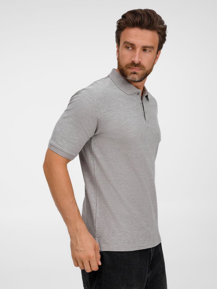 Рубашка поло унисекс Upswing, серый меланж — изображение 7