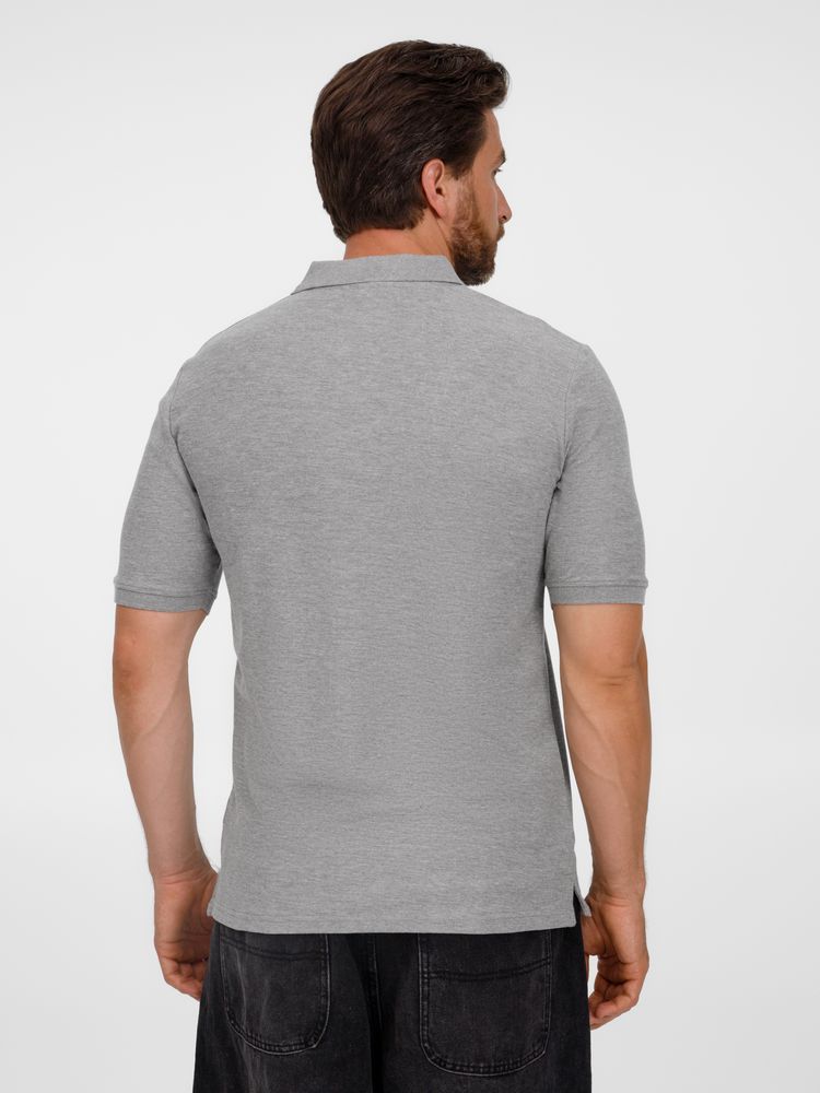 Рубашка поло унисекс Upswing, серый меланж — изображение 8