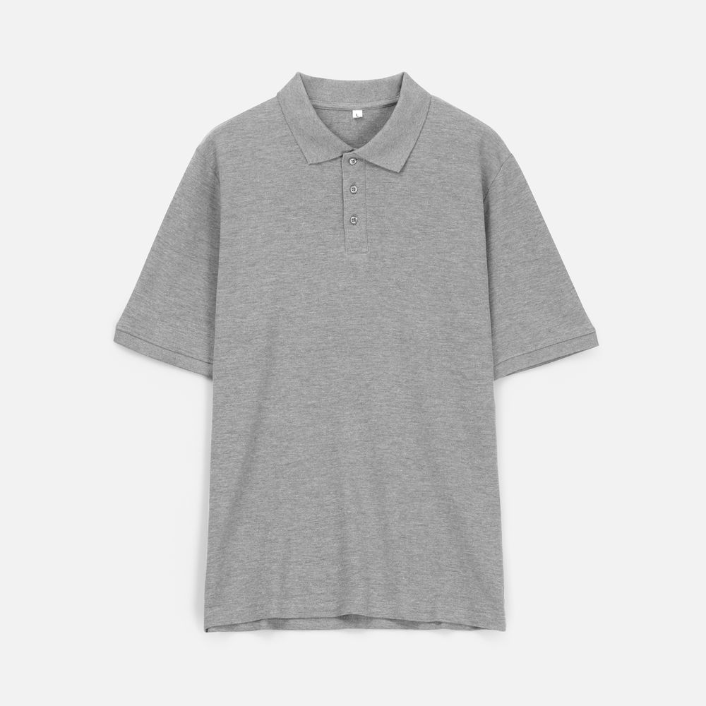 Рубашка поло унисекс Upswing, серый меланж — изображение 3