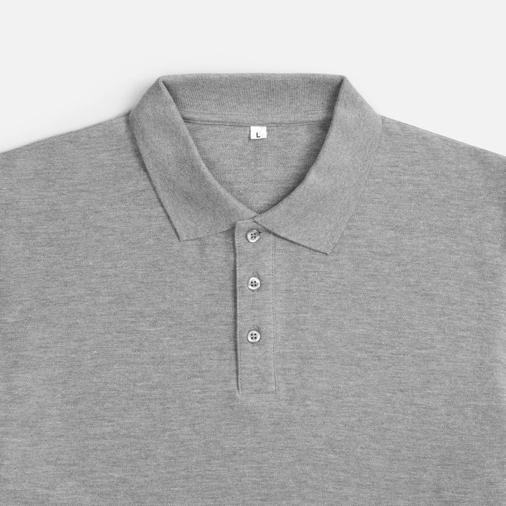 Рубашка поло унисекс Upswing, серый меланж — изображение 5