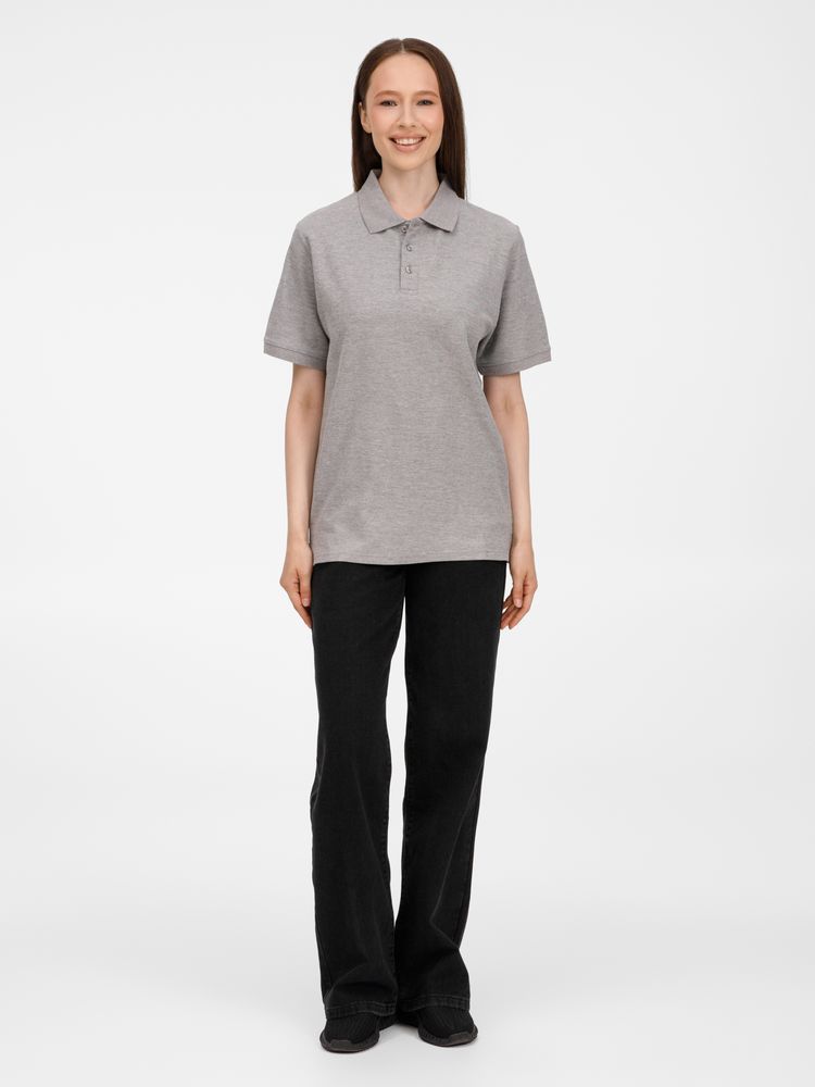 Рубашка поло унисекс Upswing, серый меланж — изображение 14