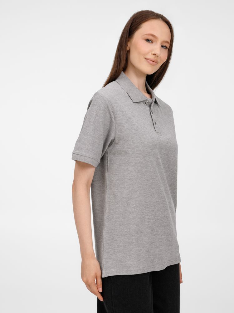 Рубашка поло унисекс Upswing, серый меланж — изображение 11