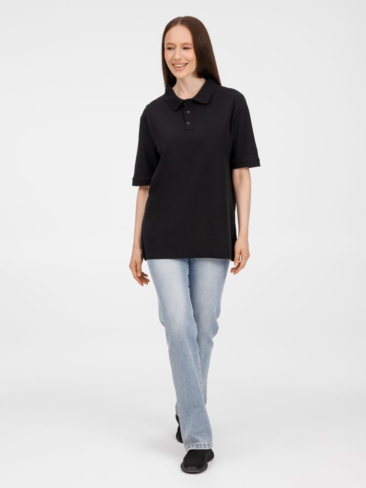 Рубашка поло унисекс Upswing, черная — изображение 15