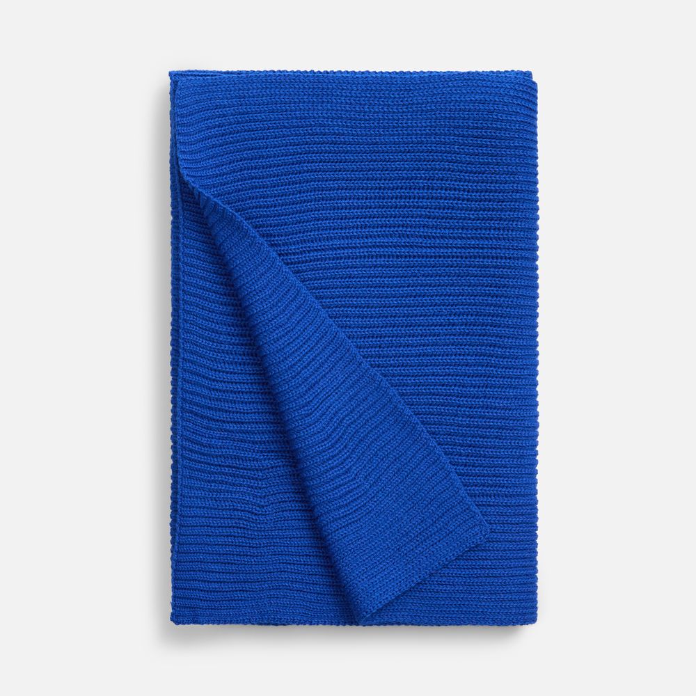 Шарф Nobilis Mono, ярко-синий — изображение 3