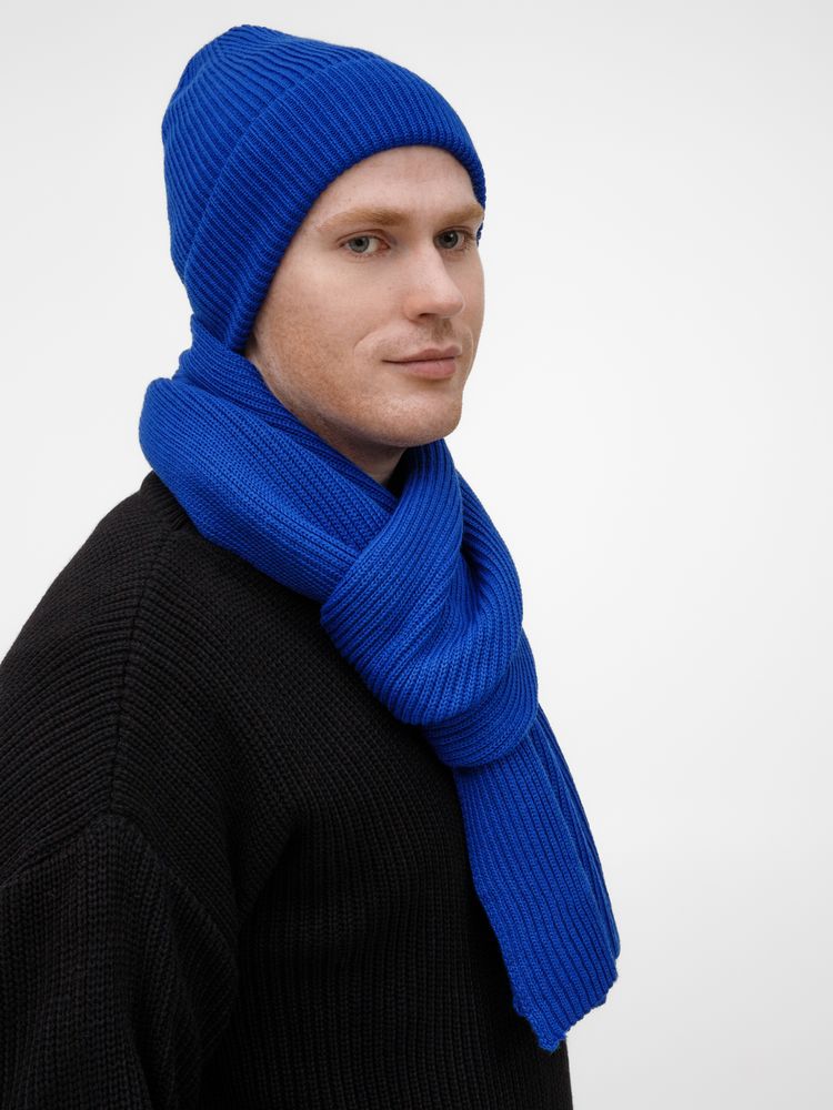 Шарф Nobilis Mono, ярко-синий — изображение 8