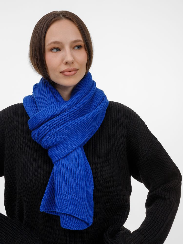 Шарф Nobilis Mono, ярко-синий — изображение 7