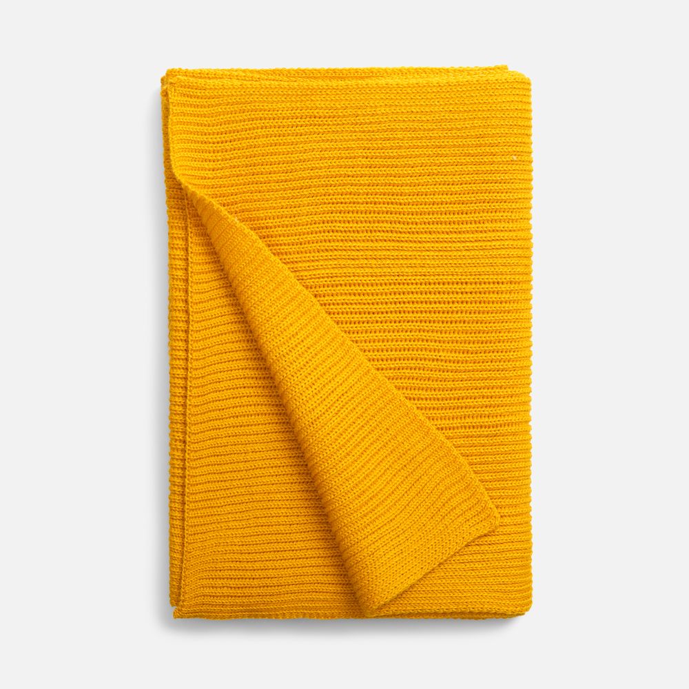 Шарф Nobilis Mono, желтый (медовый) — изображение 3