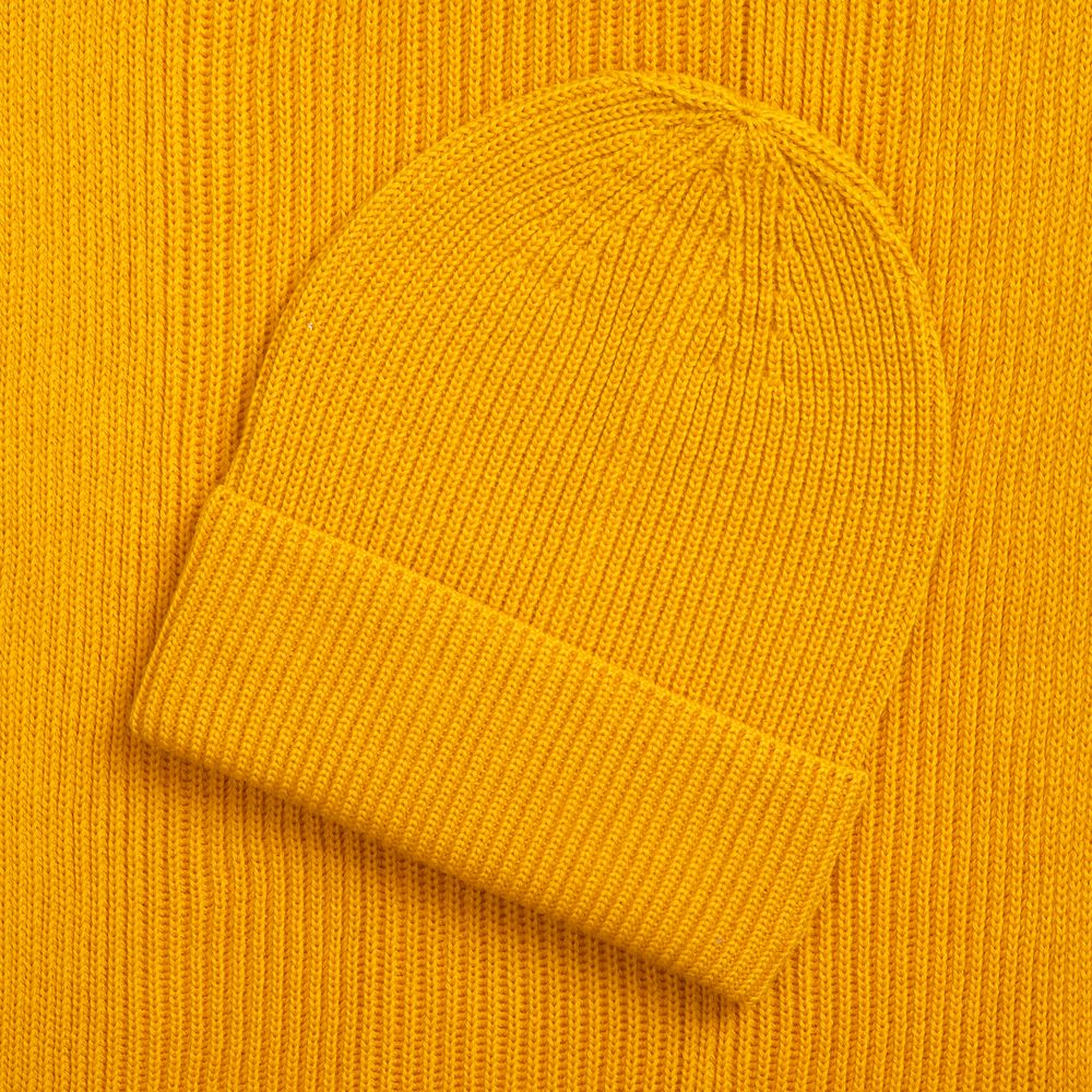 Шарф Nobilis Mono, желтый (медовый) — изображение 5