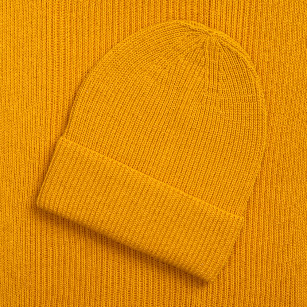 Шапка Nobilis Mono, желтая (медовая) — изображение 4