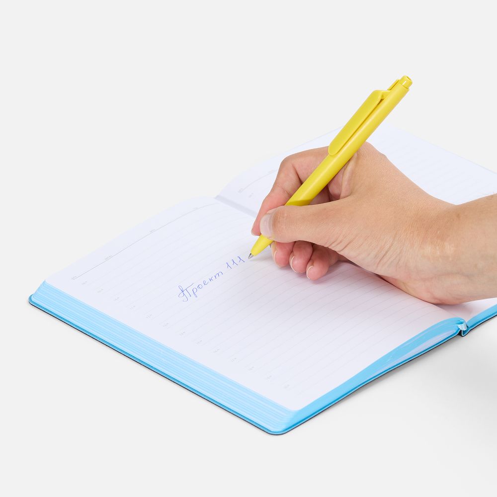 Ручка шариковая Prodir DS11 PMP, желтая — изображение 7