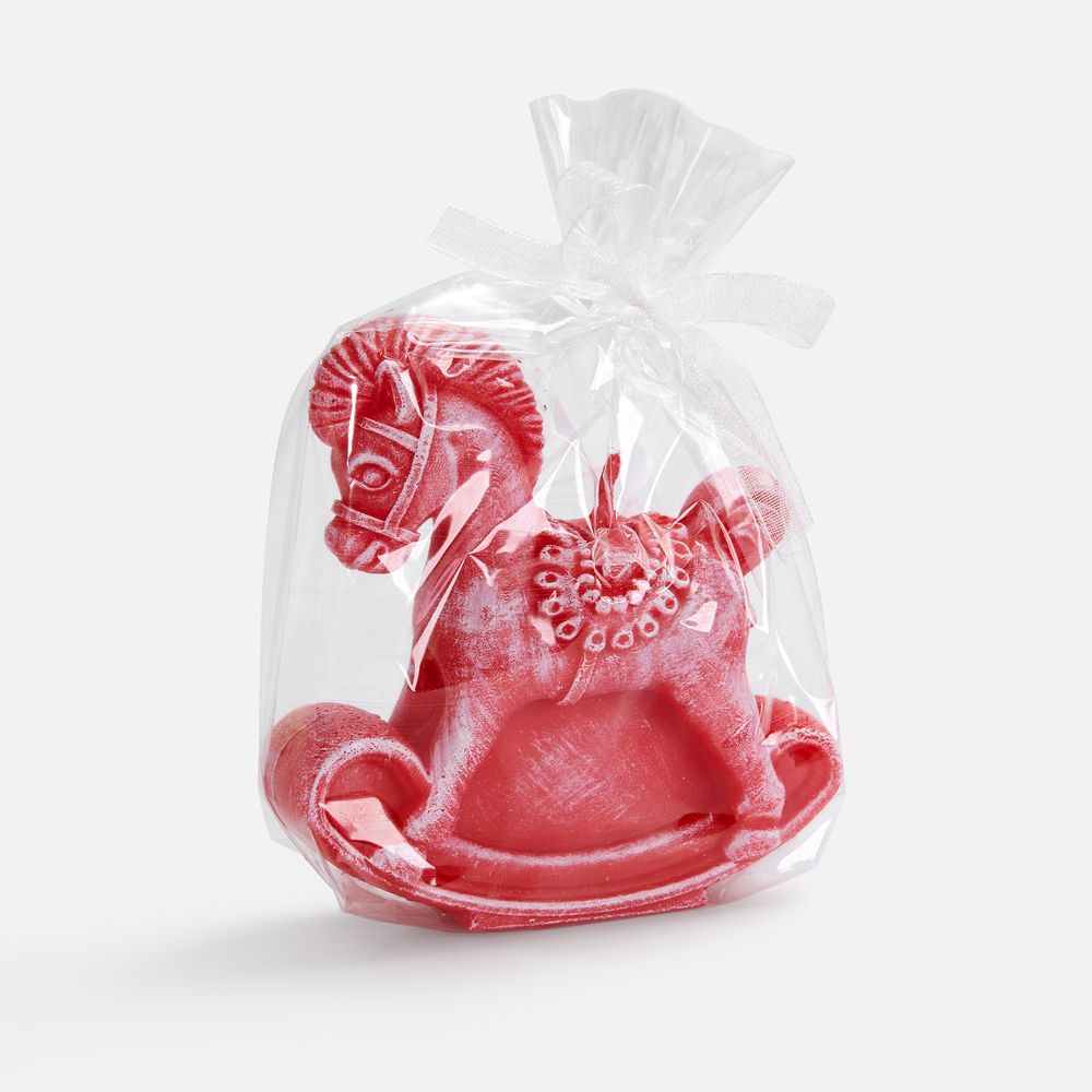 Свеча фигурная «Лошадка-качалка», красная — изображение 3