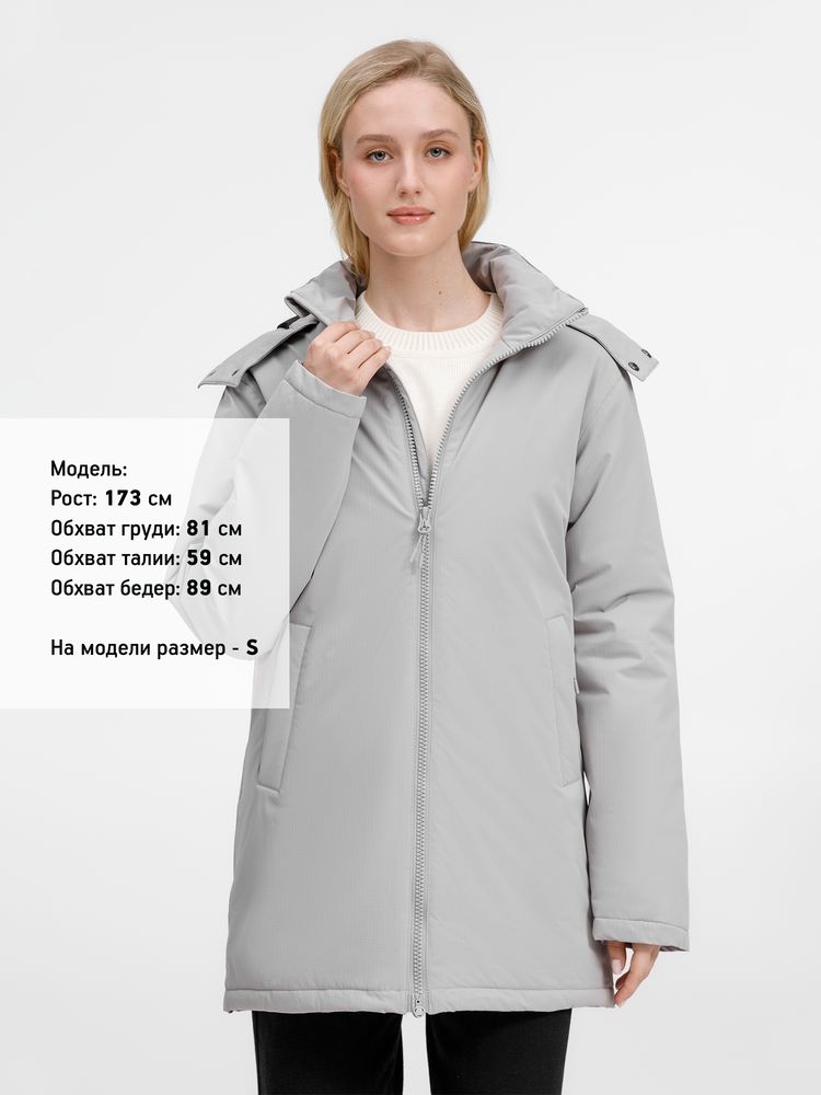 Куртка-парка унисекс Sfera, светло-серая — изображение 15