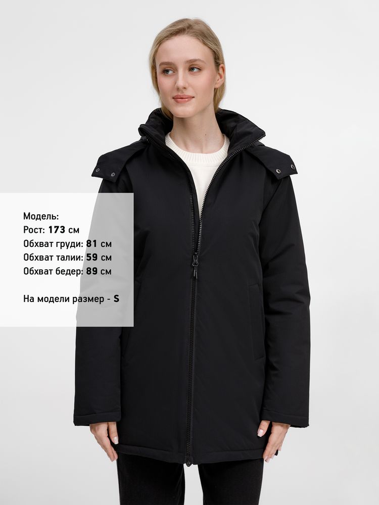 Куртка-парка унисекс Sfera, черная — изображение 18