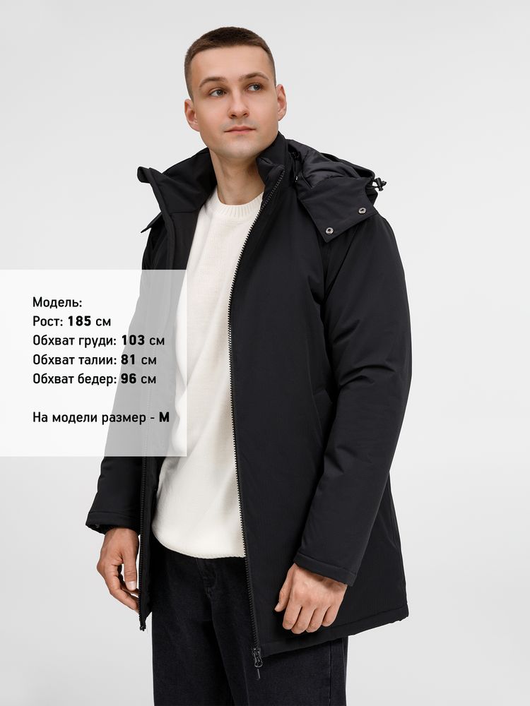 Куртка-парка унисекс Sfera, черная — изображение 15