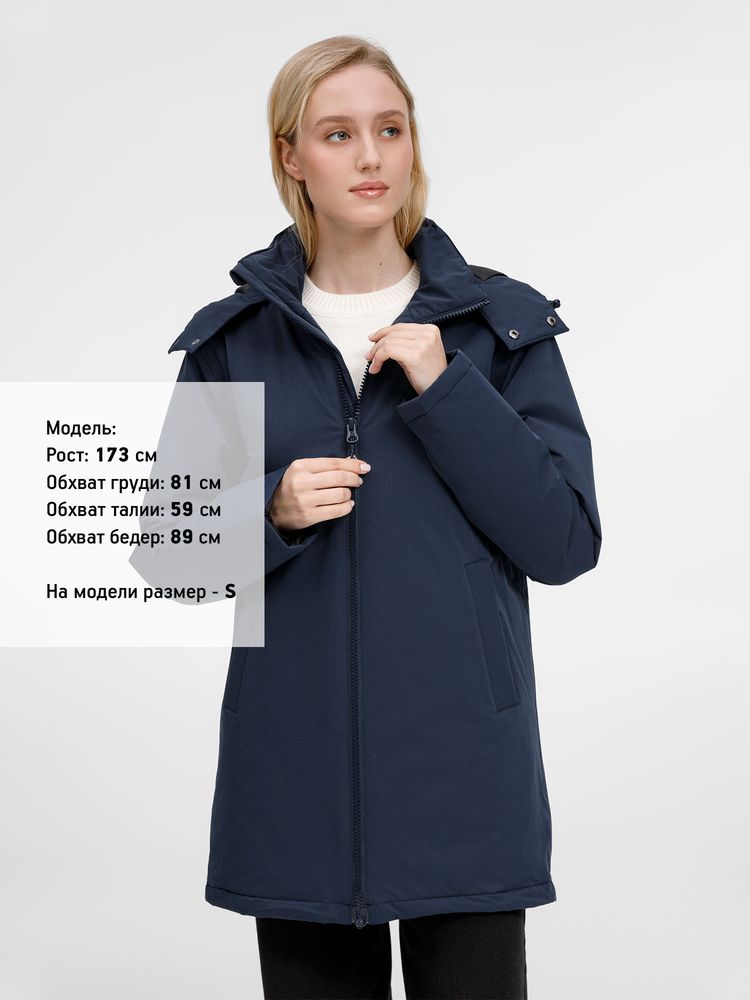 Куртка-парка унисекс Sfera, темно-синяя — изображение 17