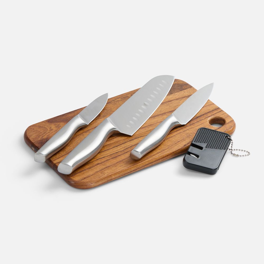 Набор для мяса Meateam с ножами и разделочной доской — изображение 3